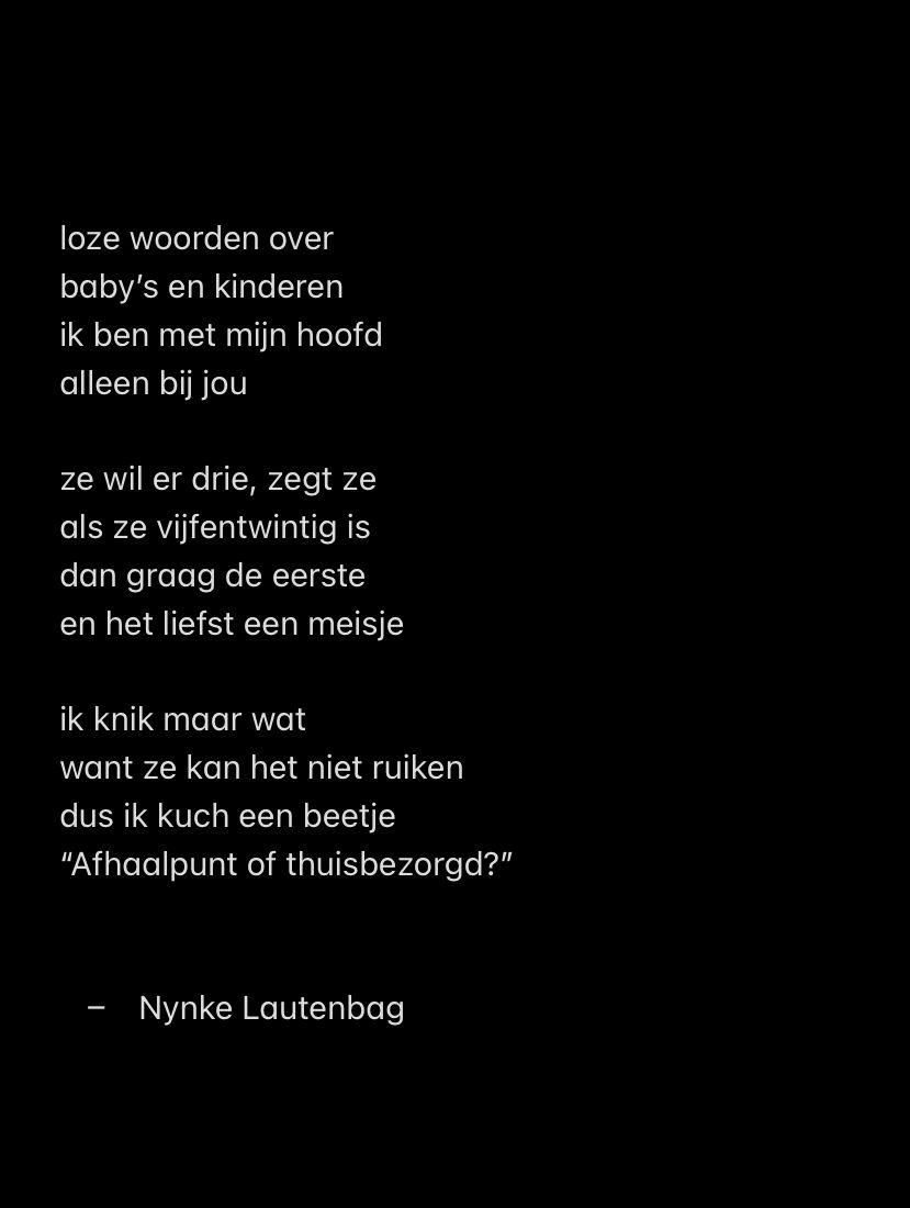 Gedicht door Nynke Lautenbag